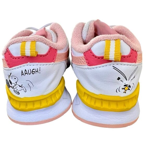 PUMA x PEANUTS Little Girls Toddler Kids Mirage Mox Pink Sneakers Shoes. US 4 C. - Picture 6 of 10